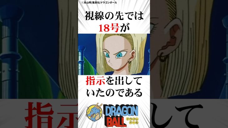 いかさまをするクリリンと18号#ドラゴンボール