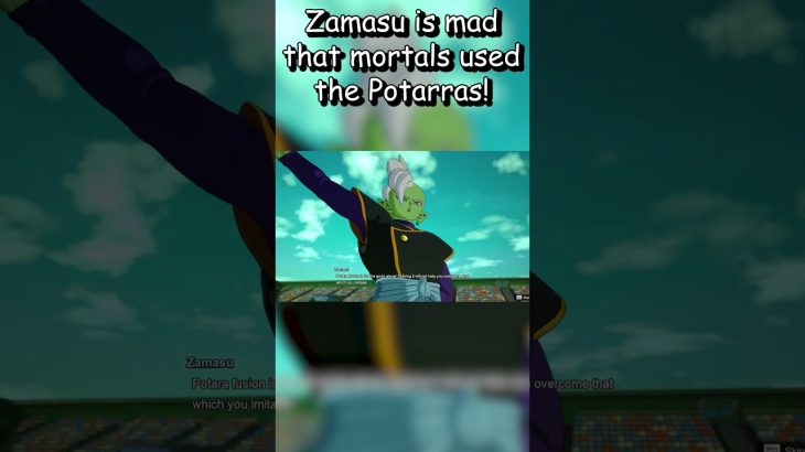 ZAMASU IS MAD THAT MORTALS USED THE POTARRAS IN DRAGONBALL SPARKING ZERO! #shorts #dragonball