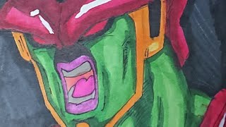 【ドラゴンボール超スーパーヒーロー】セルマックス描いてみた！！イラストメイキングdragon ball super superhero cellmaxdrawing!!