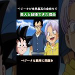 ベジータが世界最高の金持ちで美人と結婚できた理由 #ドラゴンボール #dragonball