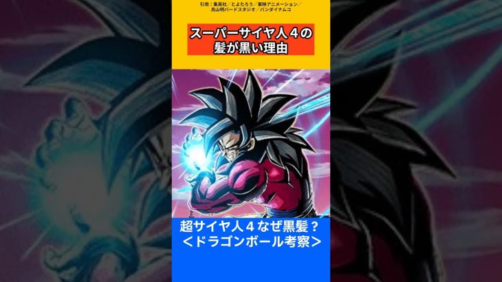 【ドラゴンボール考察】超サイヤ人の髪の色が黒い理由