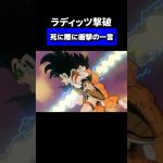 死に際に衝撃の一言　#ドラゴンボールアニメ