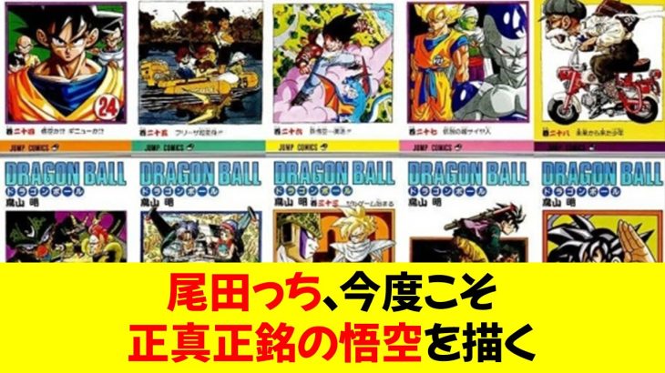 尾田っち、ドラゴンボール42巻の表紙をカバーし、今度こそ正真正銘の悟空を描く