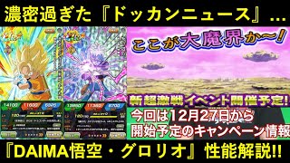 【ドッカンバトル】年末CPは『DAIMA』フェス！ミニ悟空&グロリオ性能解説とドッカンニュース情報まとめ