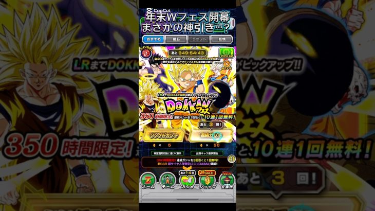 【ドッカンバトル】年末Wフェス開幕！DAIMA悟空狙いでまさかの神引き…？　#ドッカンバトル #ドラゴンボール #dragonball #dokkanbattle