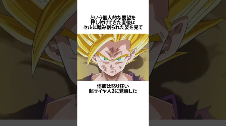 【ドラゴンボール】悟飯が覚醒した本当の理由 #ドラゴンボール #アニメ #雑学