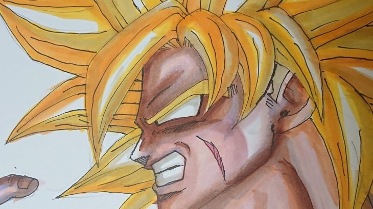 【ドラゴンボール超ブロリー】ブロリー超サイヤ人描いてみた dragonball super broly broly supersaiyan drawing!!