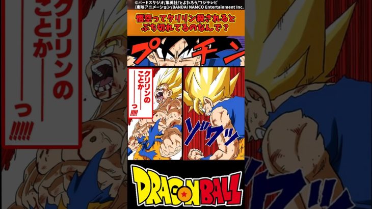 【ドラゴンボール】悟空ってクリリン殺されるとぶち切れてるのなんで？ #ドラゴンボール #反応集