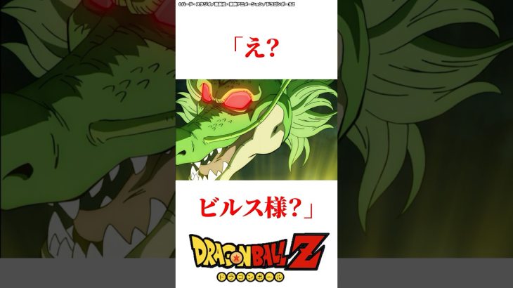 ビルスにビビるまくる神龍　#ドラゴンボール超