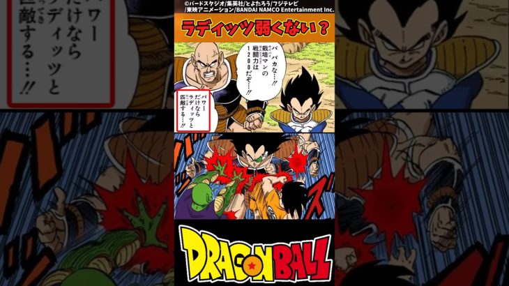 【ドラゴンボール】ラディッツ弱くない？ #ドラゴンボール #反応集