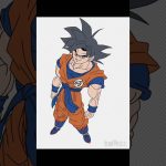 ドラゴンボール超　孫悟空(身勝手の極意・兆)描いてみた