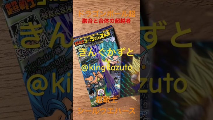 ドラゴンボール超超戦士シールウエハース融合と合体の超越者シークレットシール　きんぐかずと　@kingkazuto  #ドラゴンボール ドラゴンボールダイマ　ドラゴンボールグッズ