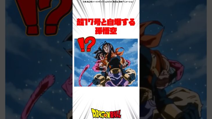 超17号と自爆する孫悟空 #ドラゴンボール