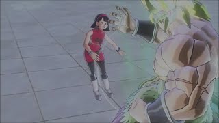 ドラゴンボールゼノバース2 ビーデル(DB超)にブロリー 超サイヤ人 フルパワーの投げ