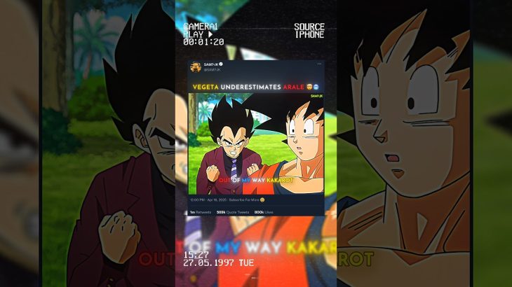 Arale Cooked Vegeta 🤯🥶 #dragonball #dbs #goku #vegeta #shorts #amv