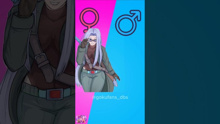 Dragonball Super 🔥 Character in GenderBender #shorts #dbs #goku #dragonball