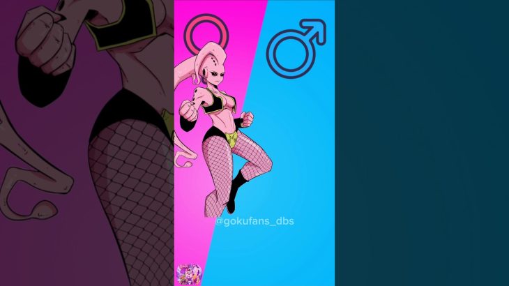 Genderbender Dragon Ball Z Character in ♀️ Swap #shorts #dbs #goku #dragonball