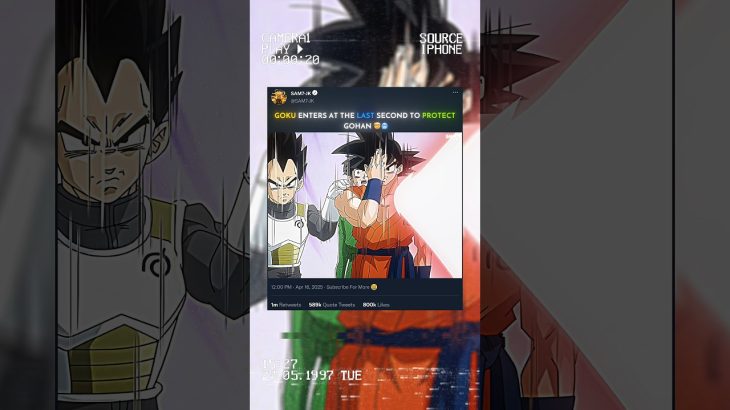 Gohan Almost Got Cooked 🤯🥶 #dragonball #dbs #goku #vegeta #shorts #amv