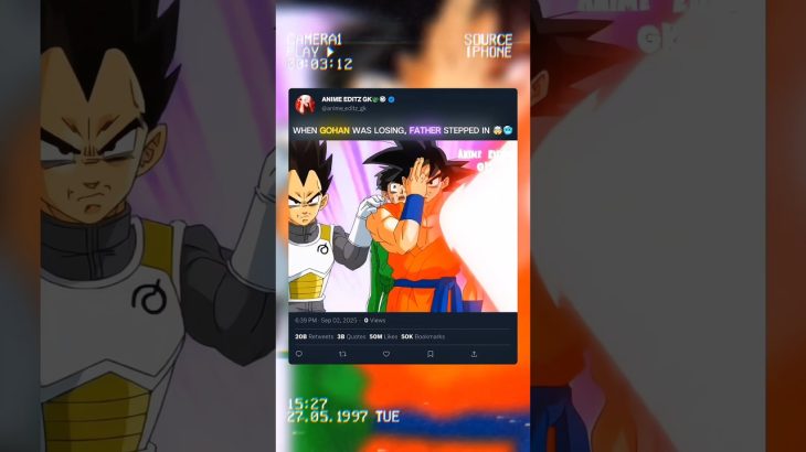 Goku Arrived Just in Time 🤯🥶 #dragonball #goku #gohan