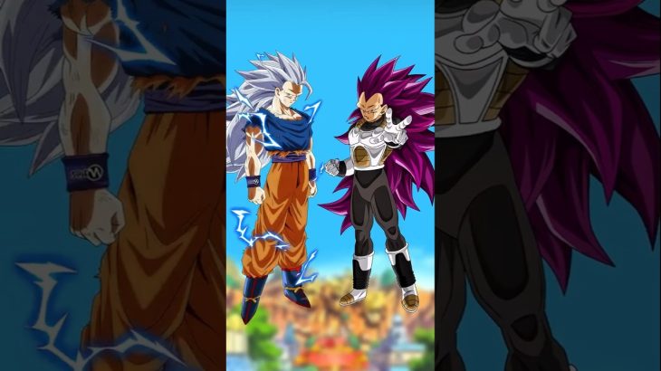 Goku vs Vegeta – Divine Power Clash#AnimeShorts #Goku #Saitama #DragonBall #Anime #PowerLevels #Vs