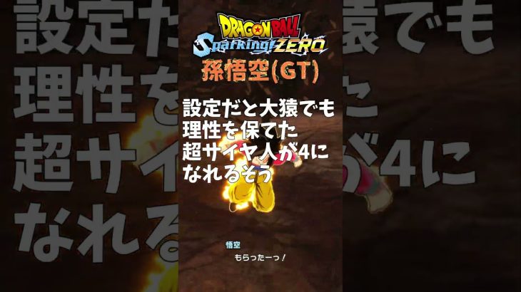 SparkingZERO 悟空変身演出(GT)