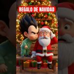 😱VEGETA le miente a SANTA😱 #goku  #cartoon  #dibujos   #dragonball