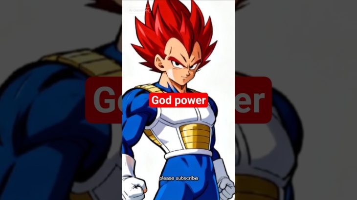 Vegeta super Saiyan god