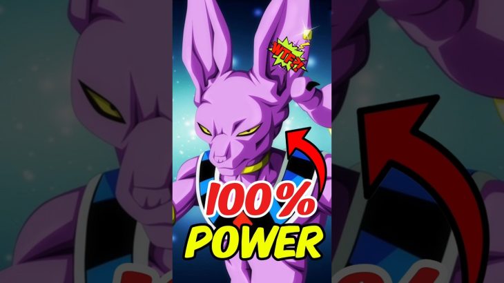 When beerus use his 100% Power|| #shorts #dragonball