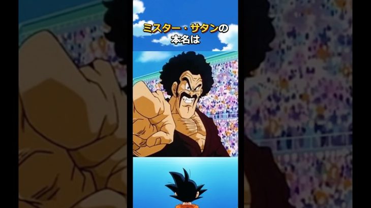 ミスターサタンの意外と知らない雑学#dragonball #孫悟飯 #ビーデル#魔人ブウ#悟空