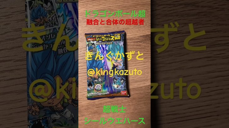 ドラゴンボール超超戦士シールウエハース 融合と合体の超越者シークレットシール　きんぐかずと　@kingkazuto  ドラゴンボールグッズ　ドラゴンボールダイマ