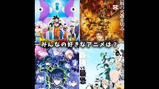 みんなの好きなアニメは? #テンプレート使用 #ドラゴンボール #ワンパンマン #鬼滅の刃 #ブルーロック #shorts #ショート #バズれ #ばずれ #推しをお探しですか