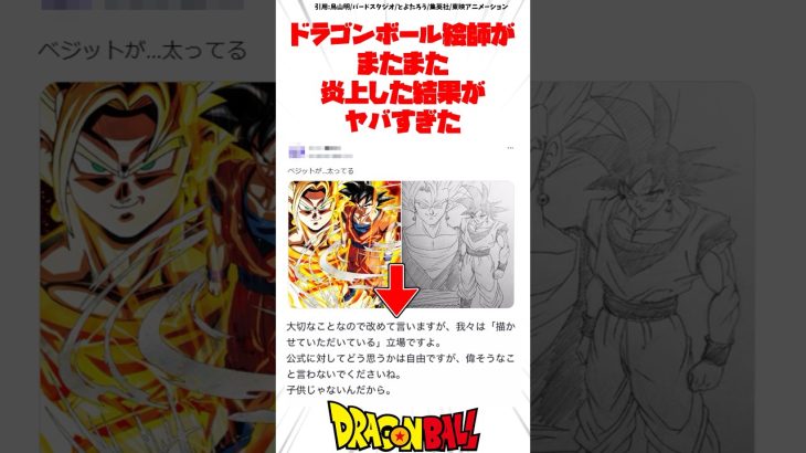 ドラゴンボール絵師がまたまた炎上した結果がヤバすぎた #ドラゴンボール