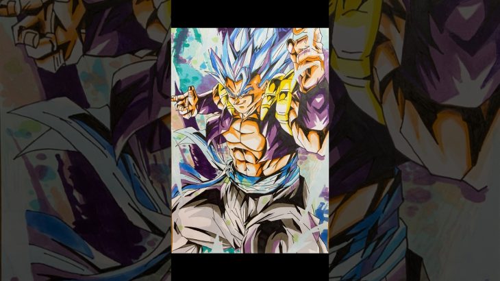 ドラゴンボール超ブロリー、ゴジータブルー模写いたしました！ドラゴンボールレジェンズ。