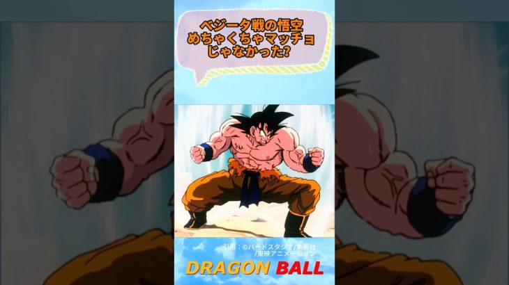 ベジータ戦のマッチョ悟空【ドラゴンボール】