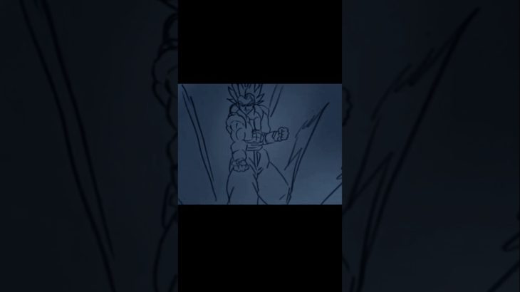 【ドラゴンボール】パラパラ漫画でゴジータvsブロリーパラパラ漫画で描いてみた！！#ドラゴンボール #ゴジータ #ブロリー #パラパラ漫画