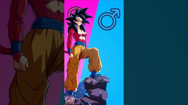 Dragon ball 💞 Characters in Genderbender fusion mode #shorts #dbs #goku #dragonball