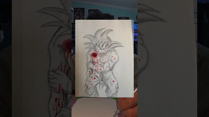 Dragonball super is finally back! 😱 #art #animeart #traditionalart #shorts