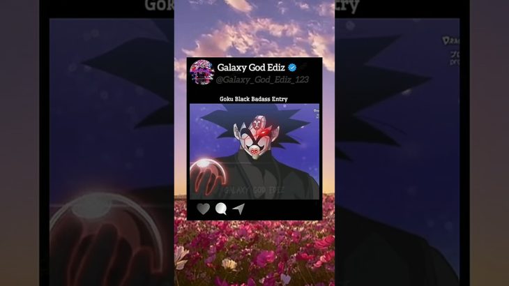 Goku Black Badess Entry🔥|| #dragonball #dbz #dbs #sdbh #gokublack #anime #edit #shorts