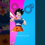 Goku Dragon ball Character in Gender Bender Swap #shorts #dbs #goku #dragonball