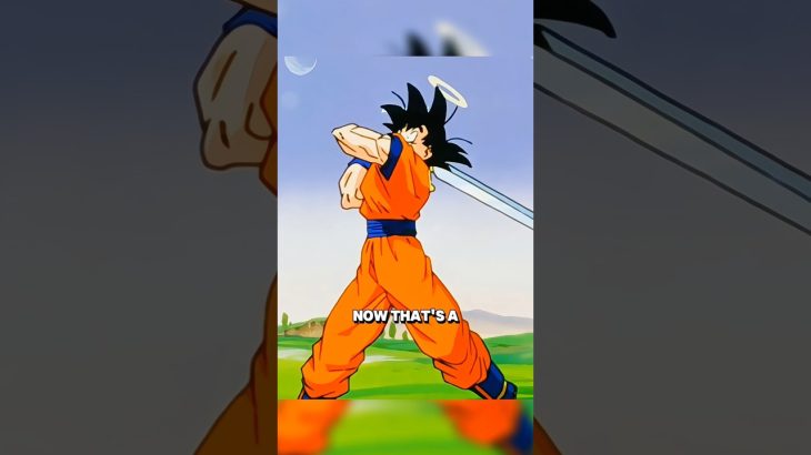 Goku Tries to Lift the Z Sword!