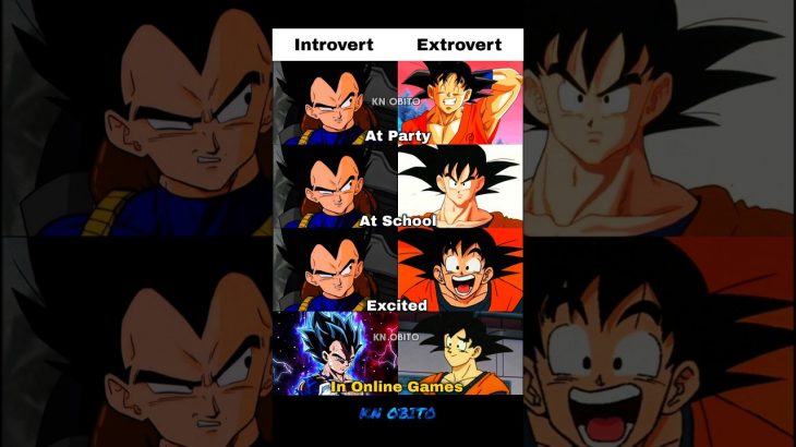 Introvert 😉 #animeedit #dragonball #goku #vegeta #anime #introvert
