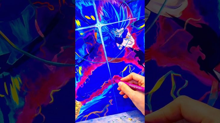 This Gohan Drawing Goes BEAST 🔥 | Dragon Ball Anime Art #shorts #Gohan #DrawingGohan #DragonBall