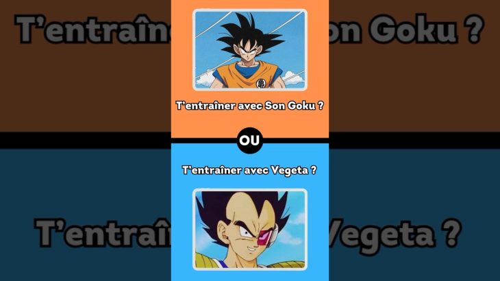 🔥 Tu préfères – édition DBZ | Dragon Ball Z  #123quizzone #dbz  #youtubeshorts
