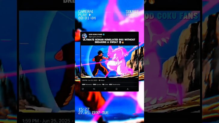 Ultimate Gohan Humiliated Buu Without Breaking a Sweat 💀🔥 #dragonball #shorts #trending #viral