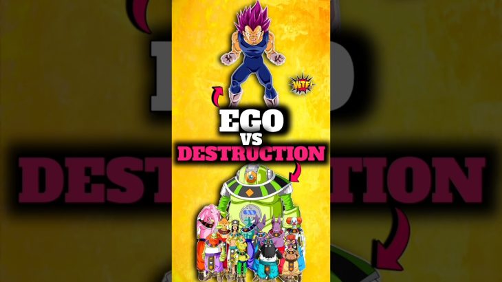 Ultra Ego Vegeta vs All Destroyers😱|#shorts #storyminex #dragonball