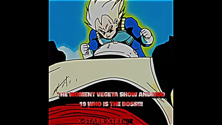 Vegeta make Android 19 regret fighting him 😈 #dragonball