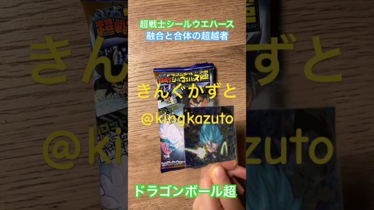 ドラゴンボール超超戦士シールウエハース融合と合体の超越者シークレットシール　きんぐかずと　@kingkazuto  ドラゴンボールグッズ　ドラゴンボールダイマ
