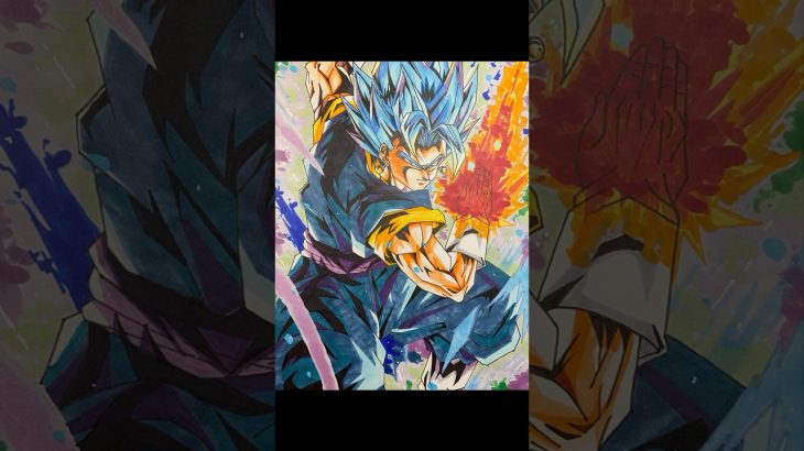 ドラゴンボール超ベジットブルー！模写です。