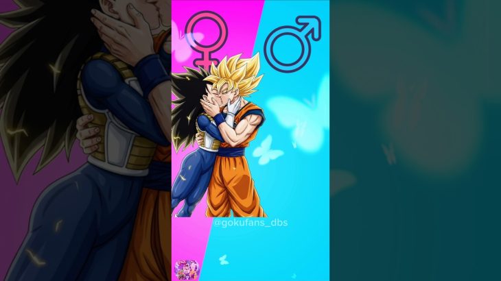 Dragon ball Character Male Gender swap #shorts #dbs #goku #dragonball