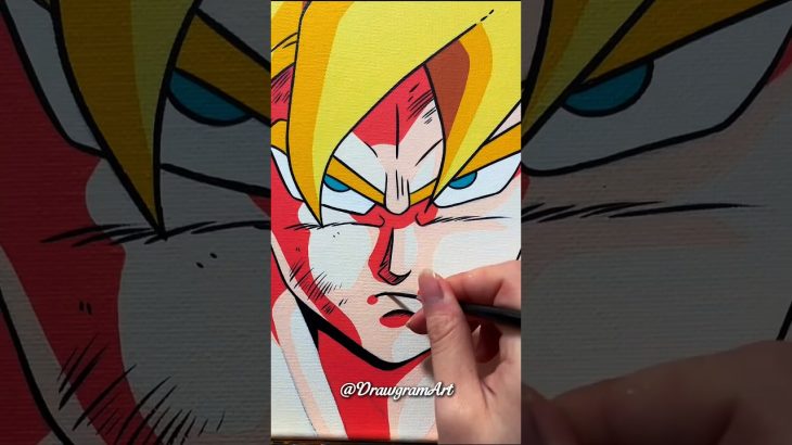 Drawing Super Saiyan Goku 🔥 | Dragon Ball Z Anime Art #goku #ssj4 #anime #drawing #artdrawing #art